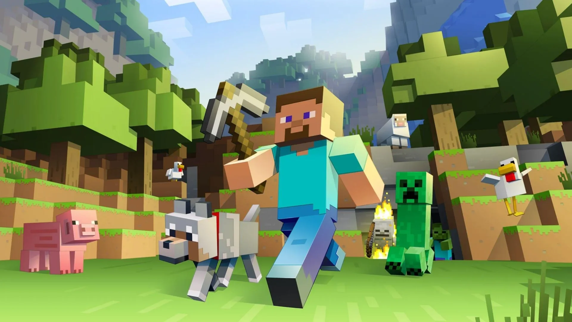 Minecraft key art